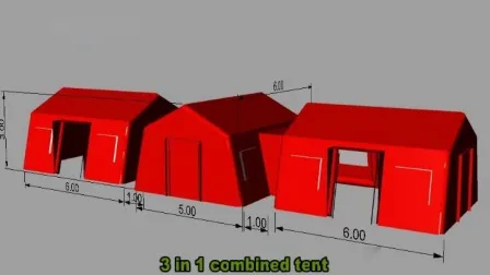 Надувная палатка для оказания неотложной медицинской помощи, палатка для карантинного убежища для мобильных больниц