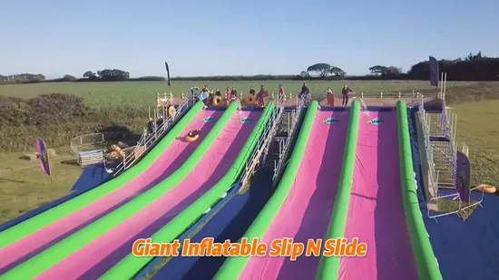 100-футовая надувная горка — идеальная водная горка для летних мероприятий