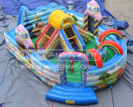 Надувной надувной замок Cheer Amusement Rainbow Kids для подпрыгивания и прыжков